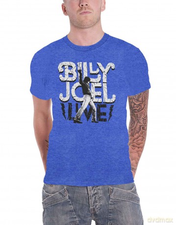 Billy Joel: Unisex T-Shirt: Glass Houses Live (Blue) (X-Large)