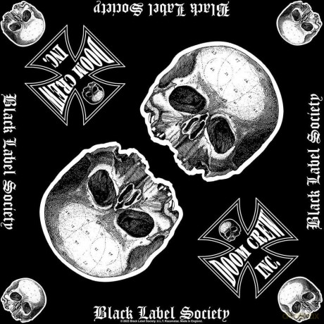 Black Label Society: Unisex Bandana: Doom Crew (Black)