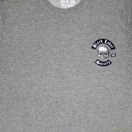 Black Label Society: Unisex T-Shirt: Mini Skull Logo (Grey) (Large)