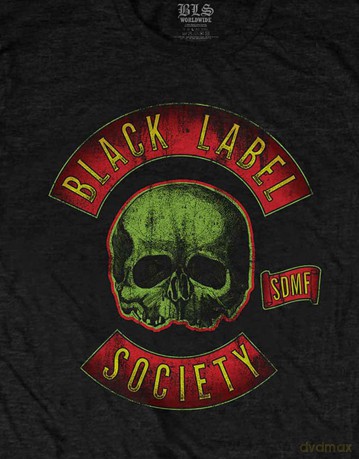 Black Label Society: Unisex T-Shirt: Skull Logo Colour (Black) (Medium)
