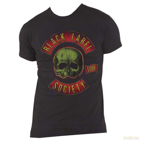 Black Label Society: Unisex T-Shirt: Skull Logo Colour (Black) (X-Large)
