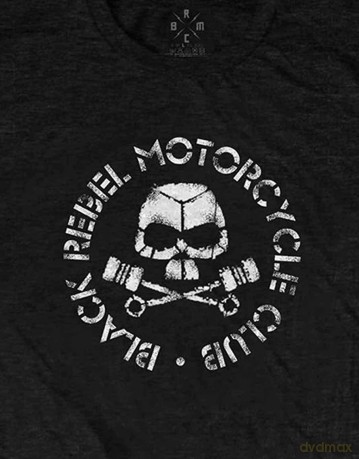 Black Rebel Motorcycle Club: Unisex T-Shirt: Piston Skull (Black) (Small)