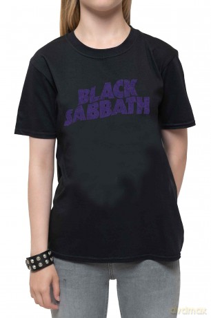 Black Sabbath: Kid's Tee: Wavy Logo (Boy's Fit/Retail Pack) (11 - 12 Years)