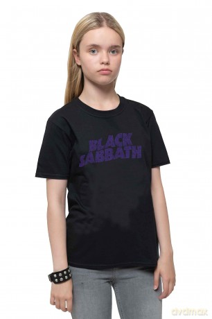 Black Sabbath: Kid's Tee: Wavy Logo (Boy's Fit/Retail Pack) (9 - 10 Years)