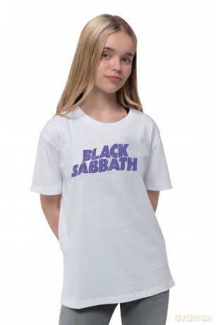 Black Sabbath: Kid's Tee: Wavy Logo (Boy's Fit/Retail Pack) (9 - 10 Years)