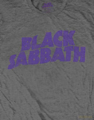 Black Sabbath: Kids T-Shirt: Wavy Logo (Charcoal Grey) (7-8 Years)