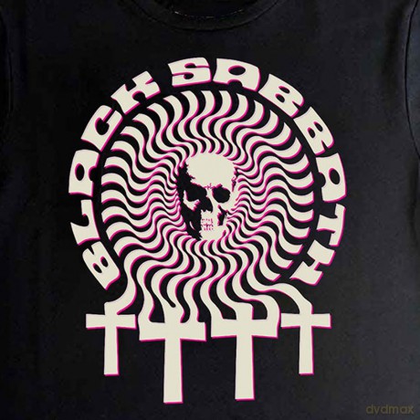 Black Sabbath: Ladies Crop Top: Hypnotic Skull (Black) (XX-Large)