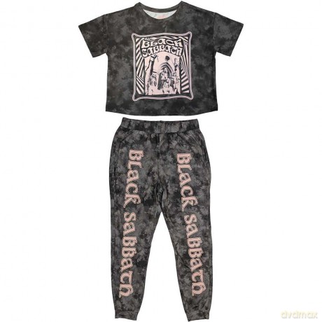Black Sabbath: Ladies Pyjamas: Psycho (Charcoal Grey) (Small)