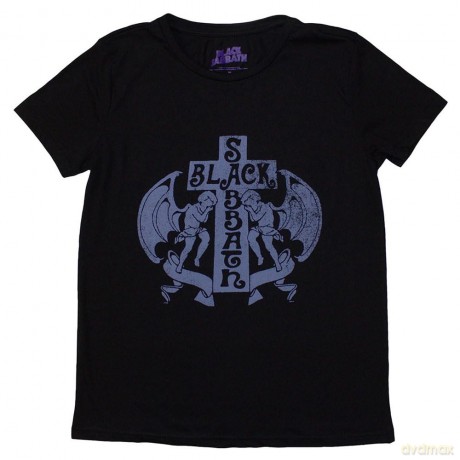 Black Sabbath: Ladies T-Shirt: Angels (Black) (Medium)