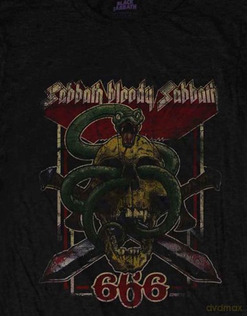 Black Sabbath: Ladies Tee: Bloody Sabbath 666 (Large)
