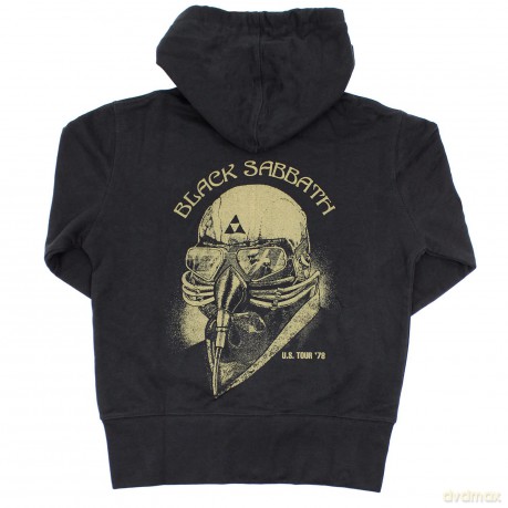 Black Sabbath: Ladies Zipped Hoodie: Tour 1978 (Black) (Back Print) (XX-Large)
