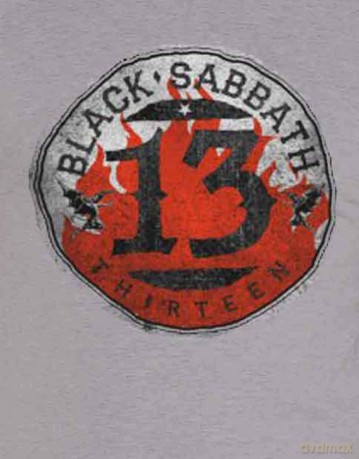 Black Sabbath: Men's Tee: 13 Flame Circle (Small)
