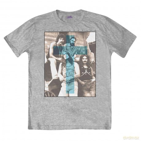 Black Sabbath: Men's Tee: Blue Cross (Large)