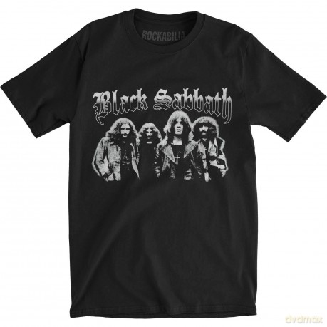 Black Sabbath: Men's Tee: Greyscale Group (Large)