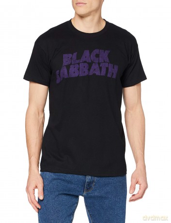 Black Sabbath: Men's Tee: Wavy Logo Vintage (Large)