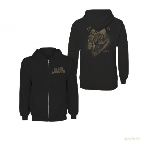 Black Sabbath: Men's Zipped Hoodie: Tour 1978 with Back Printing (Medium)
