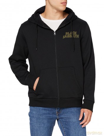 Black Sabbath: Men's Zipped Hoodie: Tour 1978 with Back Printing (Small)