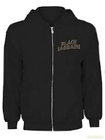 Black Sabbath: Men's Zipped Hoodie: Tour 1978 with Back Printing (X-Large)