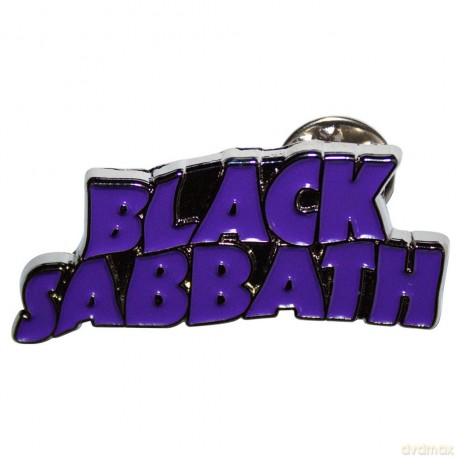 Black Sabbath: Pin Badge: Purple Wavy Logo