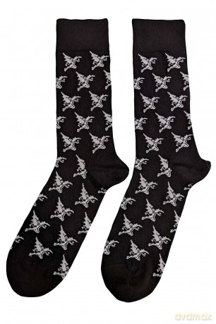 Black Sabbath: Unisex Ankle Socks: Demon Pattern (Black) (UK Size 7 - 11)
