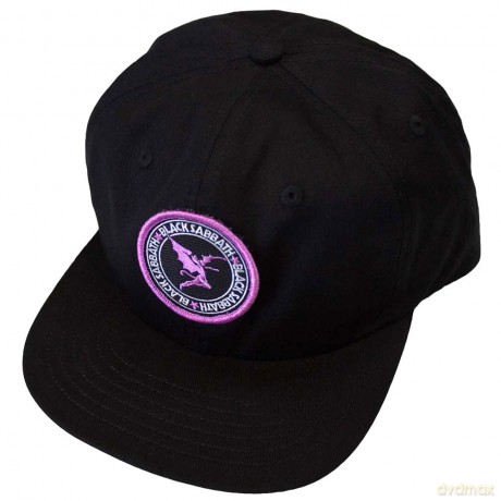 Black Sabbath: Unisex Baseball Cap: Purple Daemon Emblem (Black)