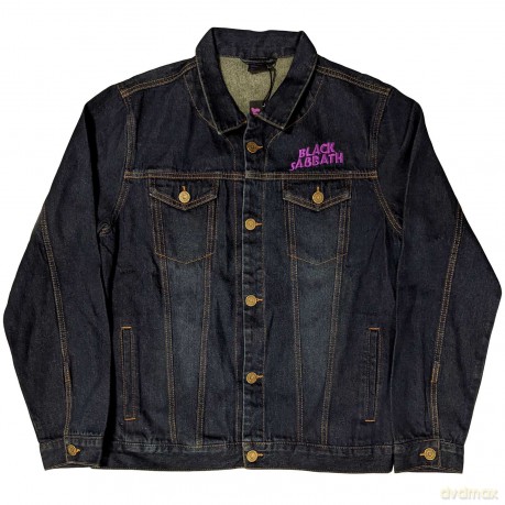 Black Sabbath: Unisex Denim Jacket: Wavy Logo (Back Print) (XX-Large)