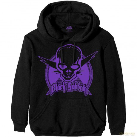 Black Sabbath: Unisex Pullover Hoodie: Aviation Skull (Black) (X-Large)