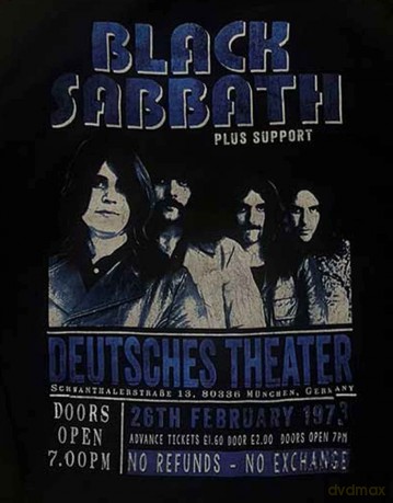 Black Sabbath: Unisex Pullover Hoodie: Deutsches '73 (Black) (Small)