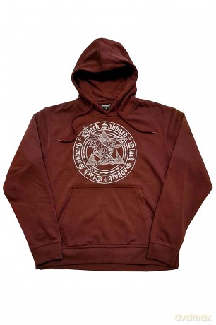 Black Sabbath: Unisex Pullover Hoodie: Henry Pyramid Emblem (Brown) (Medium)