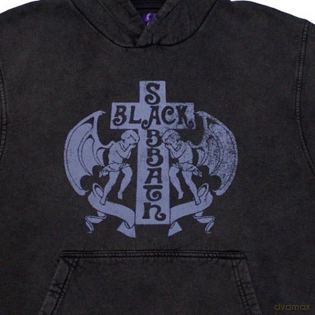 Black Sabbath: Unisex Stone Wash Pullover Hoodie: Angels (Charcoal Grey) (XX-Large)
