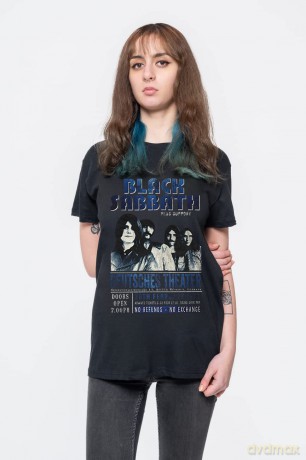 Black Sabbath: Unisex T-Shirt: Deutsches '73 (Black) (Medium)