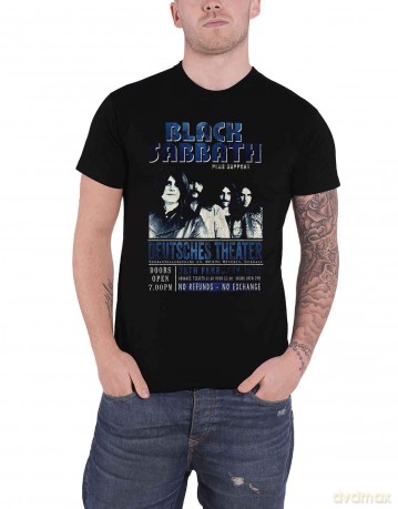 Black Sabbath: Unisex T-Shirt: Deutsches '73 (Black) (Small)