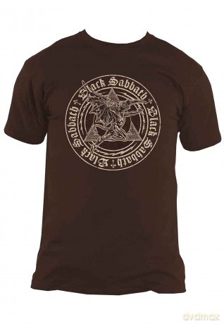 Black Sabbath: Unisex T-Shirt: Henry Pyramid Emblem (Chocolate Brown) (XX-Large)