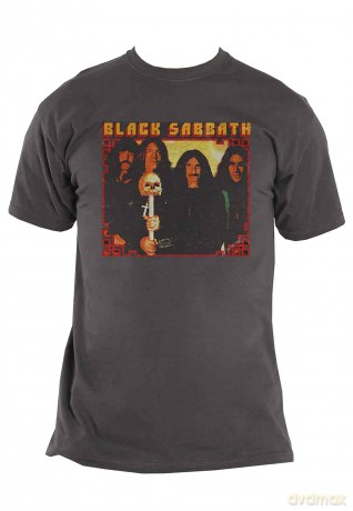 Black Sabbath: Unisex T-Shirt: Japan Photo (Charcoal Grey) (Small)