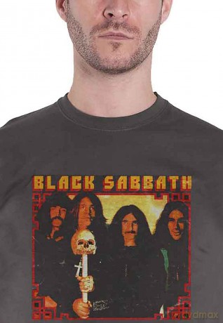 Black Sabbath: Unisex T-Shirt: Japan Photo (Charcoal Grey) (Small)