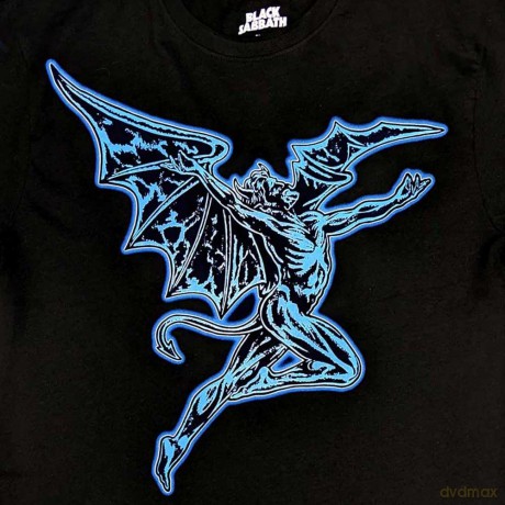 Black Sabbath: Unisex T-Shirt: Lightning Henry (Black) (Back Print) (X-Large)