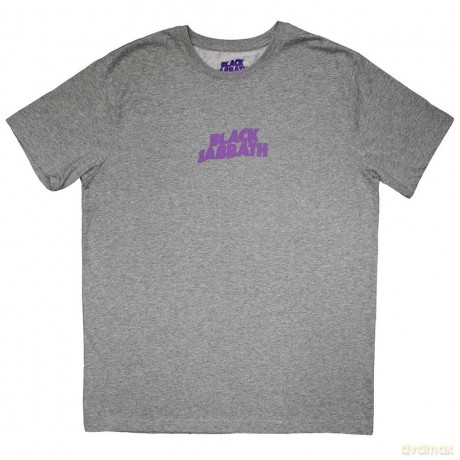 Black Sabbath: Unisex T-Shirt: Mini Wavy Logo (Grey) (X-Large)