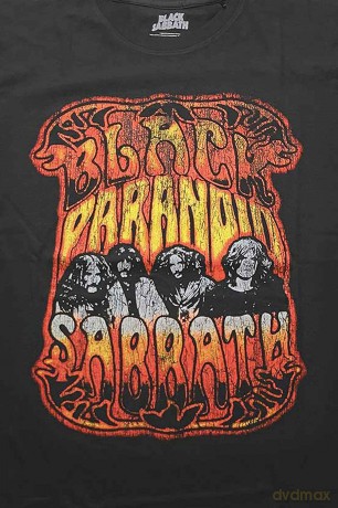 Black Sabbath: Unisex T-Shirt: Paranoid Psych (Black) (Medium)