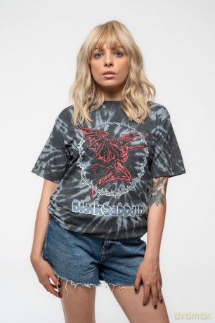 Black Sabbath: Unisex T-Shirt: Red Henry (Black) (Wash Collection) (XX-Large)