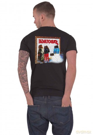 Black Sabbath: Unisex T-Shirt: Sabotage (Black) (Back Print) (Medium)