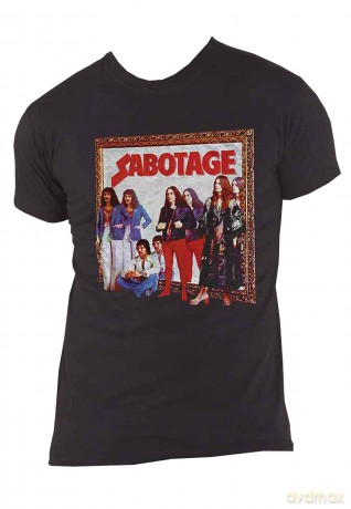 Black Sabbath: Unisex T-Shirt: Sabotage (Black) (Back Print) (Small)