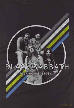 Black Sabbath: Unisex T-Shirt: Technical Ecstasy (Black) (Large)