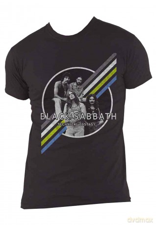 Black Sabbath: Unisex T-Shirt: Technical Ecstasy (Black) (Medium)
