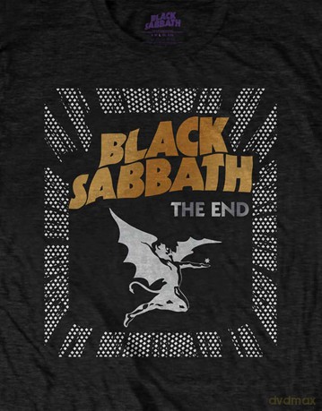 Black Sabbath: Unisex T-Shirt: The End Demon (Black) (Back Print) (Large)
