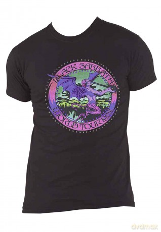 Black Sabbath: Unisex T-Shirt: Tour '78 (Black) (Embellished) (Medium)