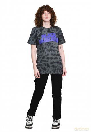 Black Sabbath: Unisex T-Shirt: Wavy Logo (Black) (Wash Collection) (Large)