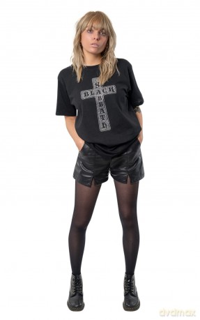 Black Sabbath: Unisex Tee: Cross (Diamante) (Large)