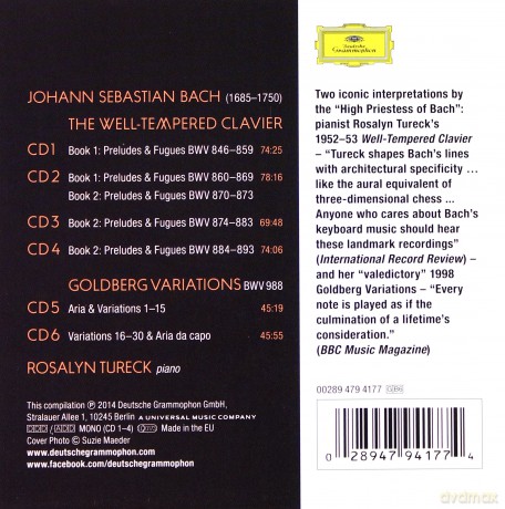 Rosalyn Tureck: Bach [6CD]