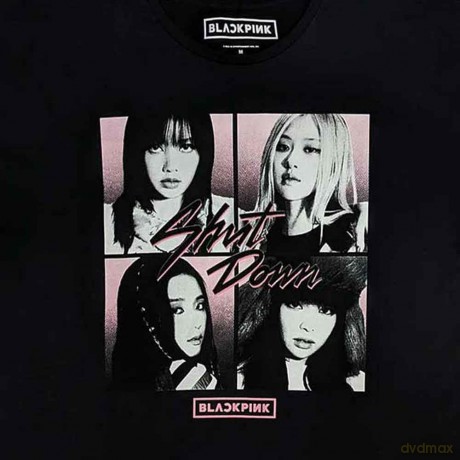 Blackpink: BlackPink Ladies Nightdress: Shut Down Photo Grid (Black) (Large)