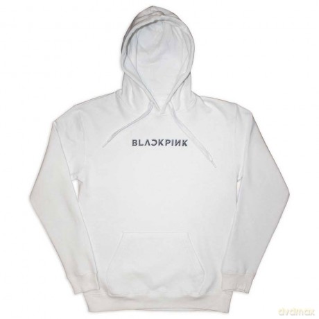 Blackpink: BlackPink Unisex Pullover Hoodie: Born Pink (White) (Back Print) (Small)